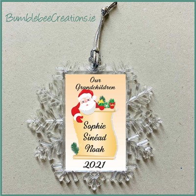 Santa List Snowflake